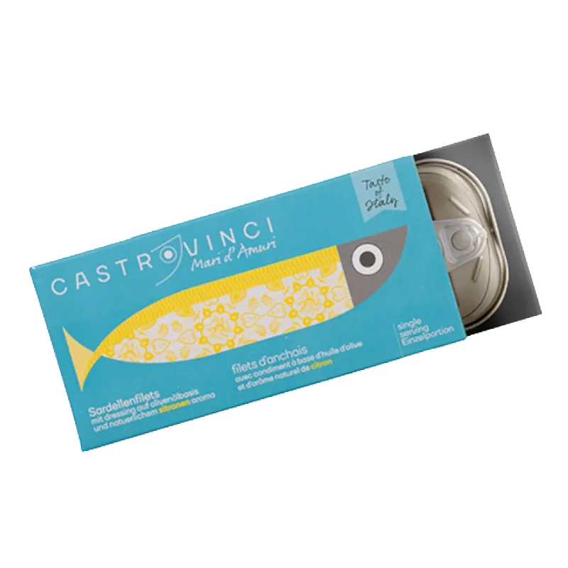 Ansjovisfilets in olijfolie met citroen – Mediterrane 48gram