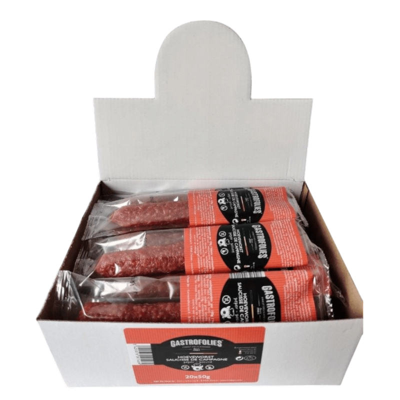 hoeveworst peper 50g GASTROFOLIES