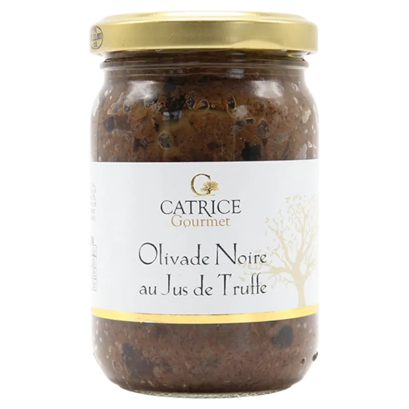 zwarte olivade met truffelsap 80g