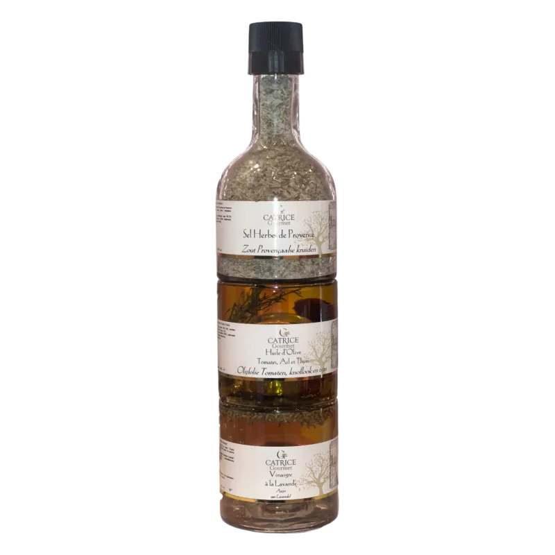 Cadeautoren herbes de provence azijn - olie - zout 2x25cl/1x270gr