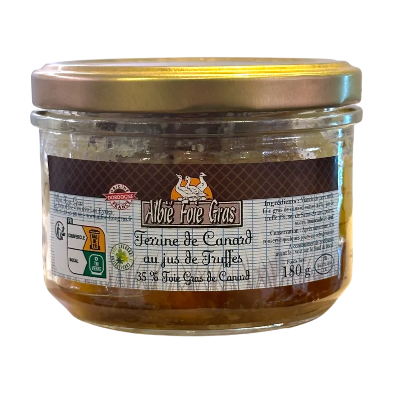 Terrine van eend met truffelsap 180gr