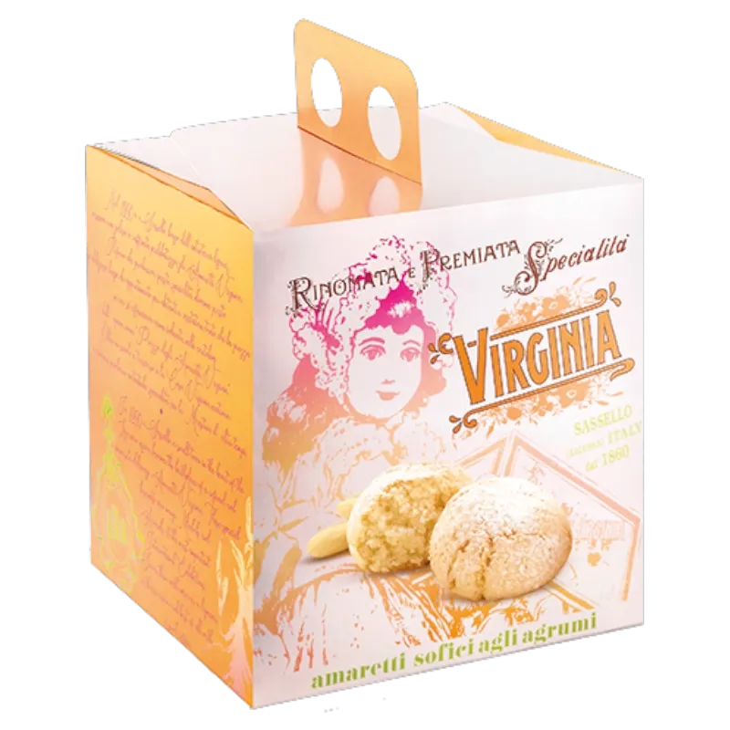 Zachte Citrus Amaretti - in een kubus 220gr