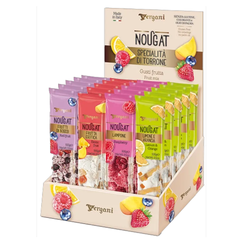 Gemengde Fruit Nougat 100gr
