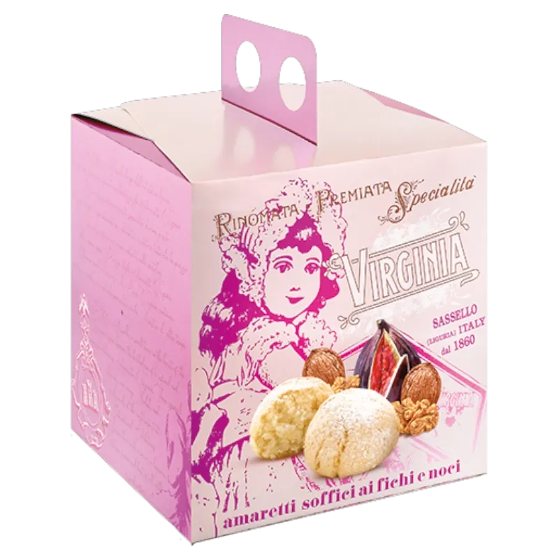 Zachte Amaretti met Vijgen en Walnoten - in een kubus 220gr