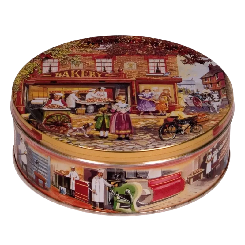 Cookie tin filled with cookies 400g