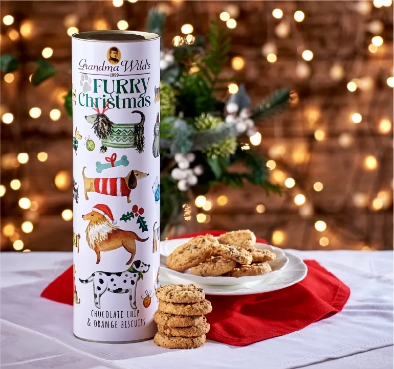 Tube filled with cookies - dogs 200gr