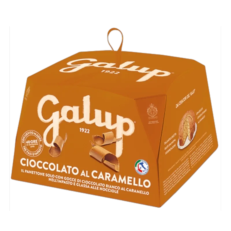 Panettone au chocolat blanc et caramel