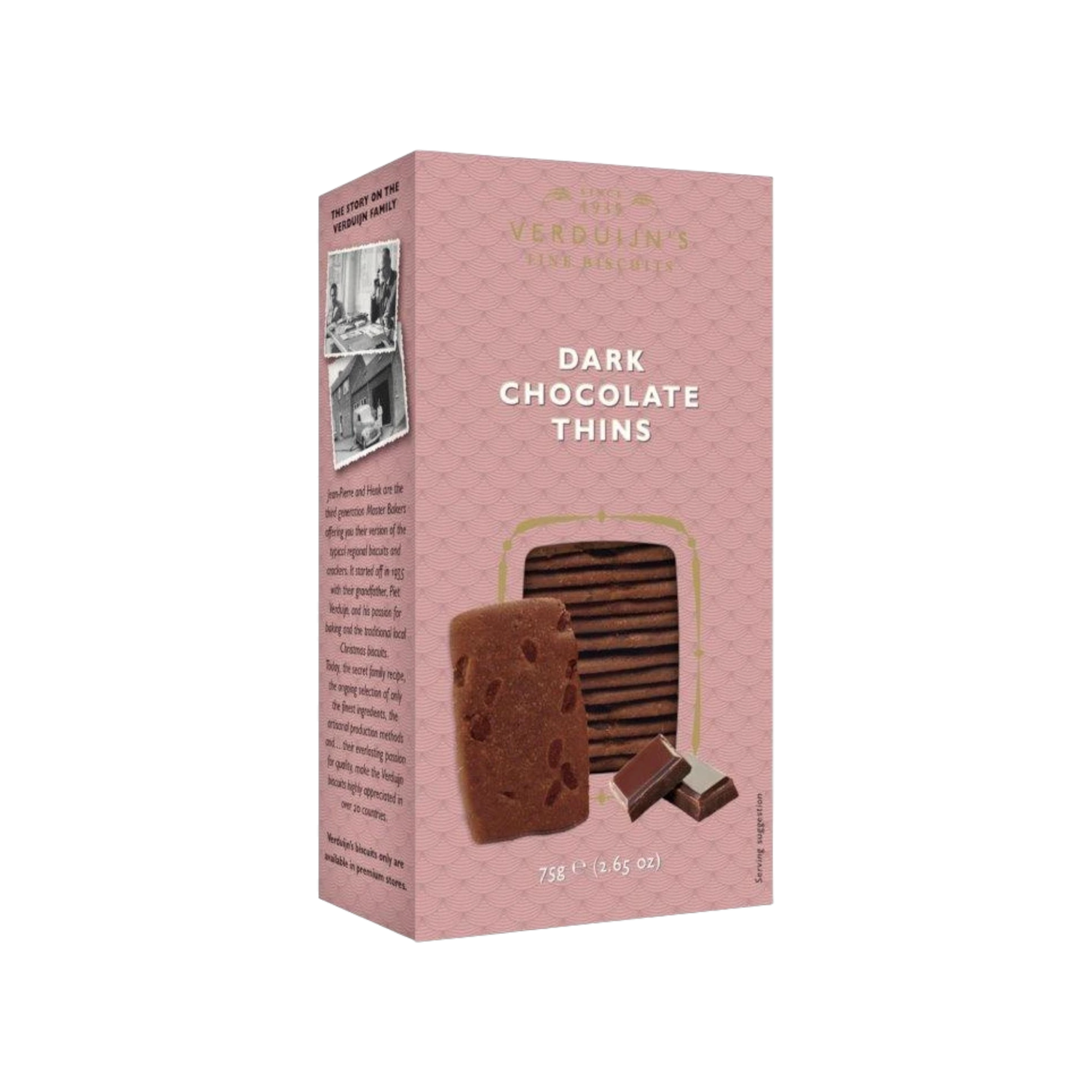 dark chocolate biscuits 75g
