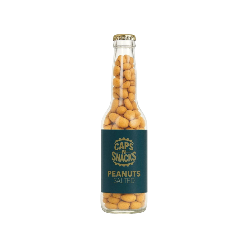 pinda's gezouten bierflesje 210g