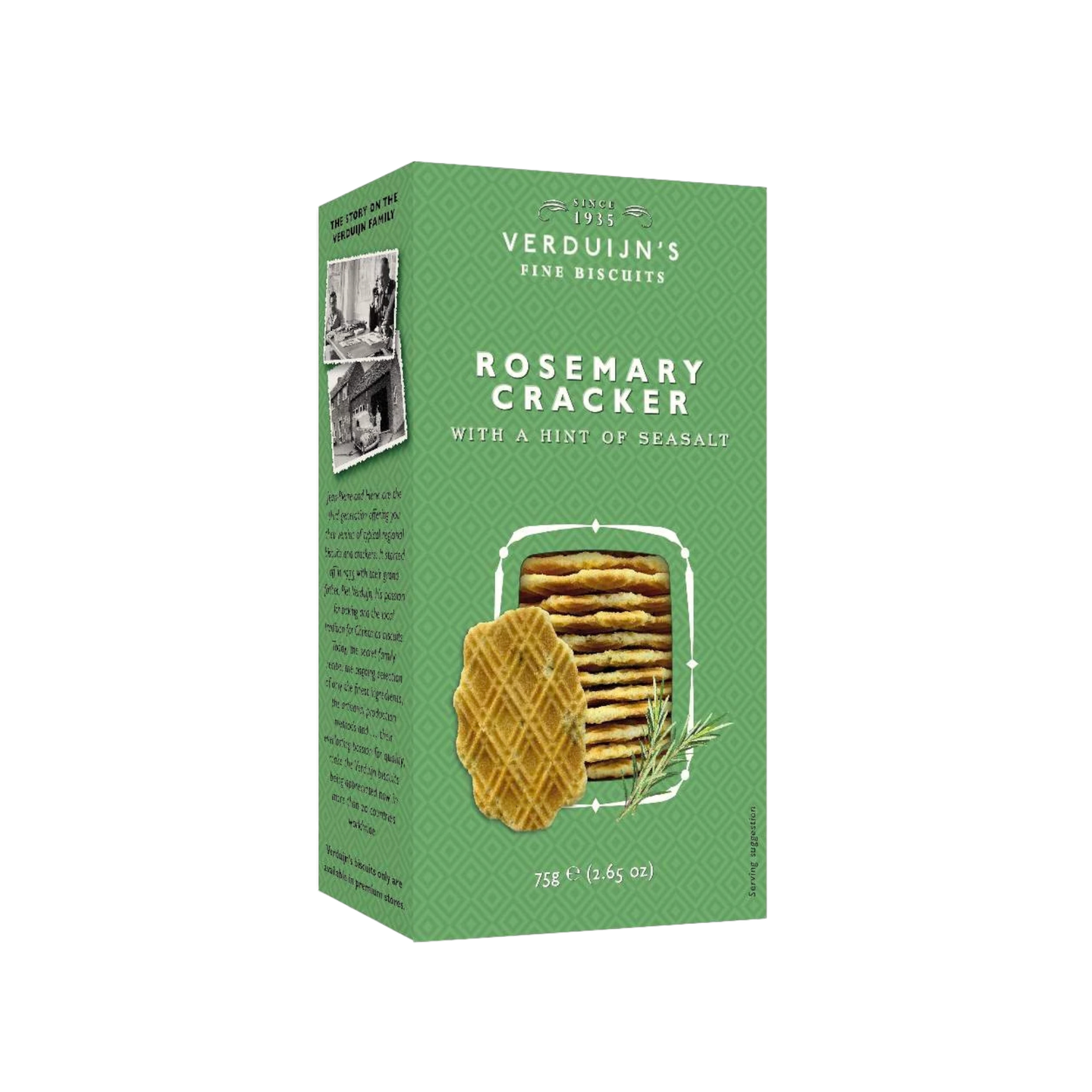 rosemary &amp; seasalt crackers 75g