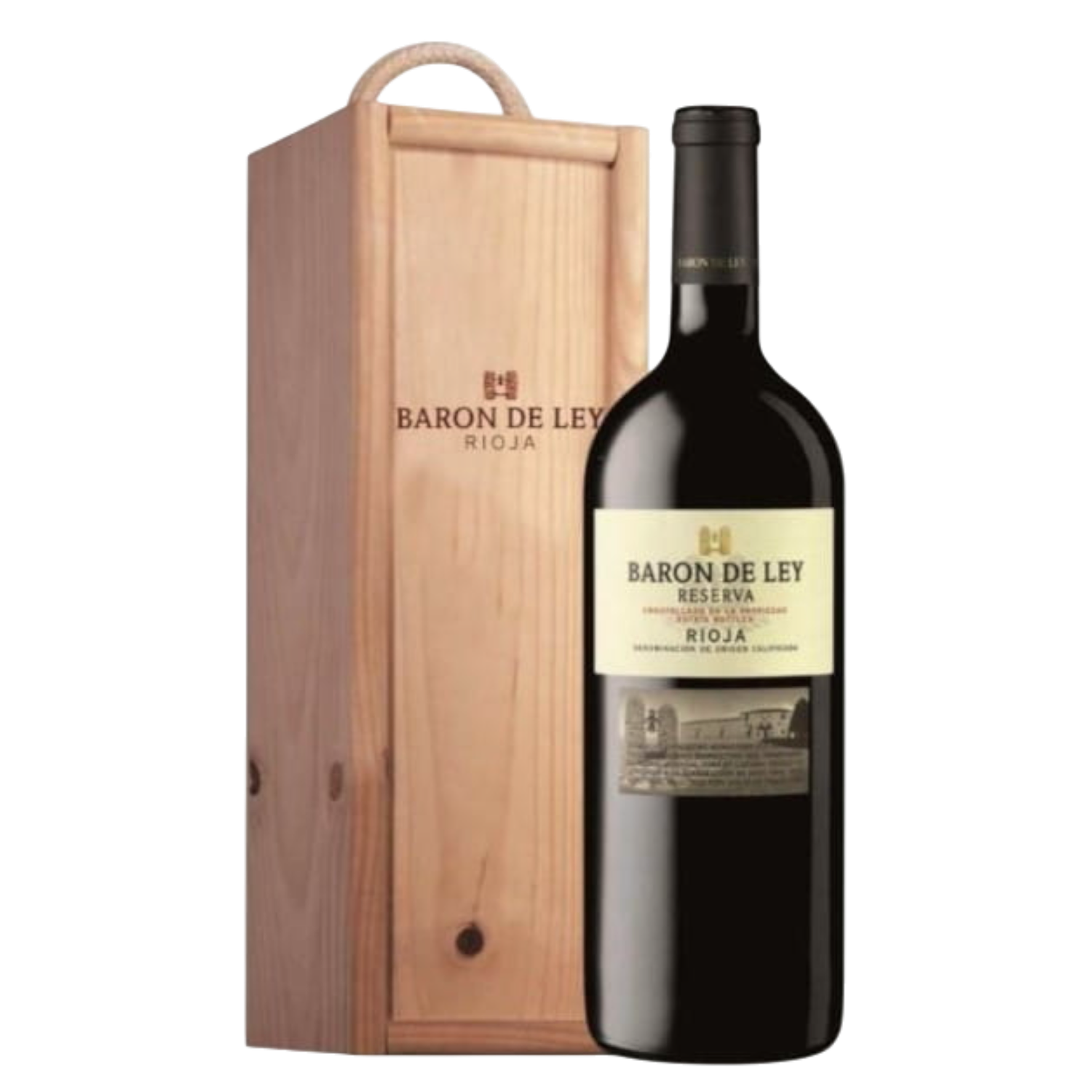 Kist: 1 x 1,5l Magnum Baron De Ley Reserva - Rioja Spanje