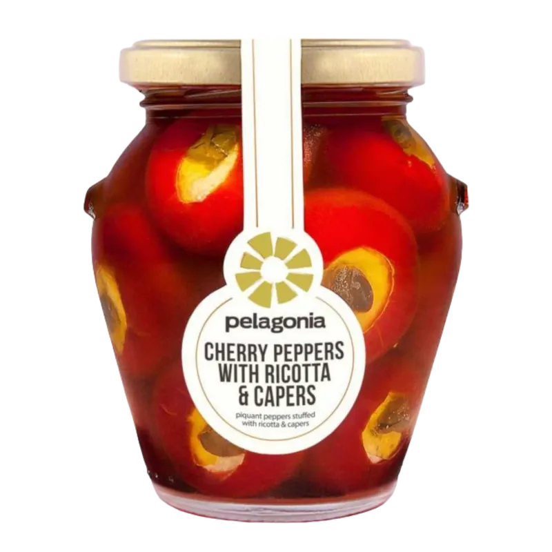Pelagonia Cherry Peppers With Ricotta &amp; Capers 280g