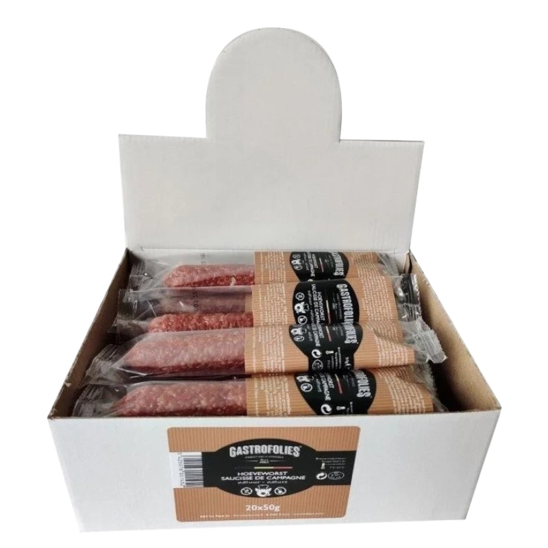 Hoeveworst Natuur 50G Gastrofolies