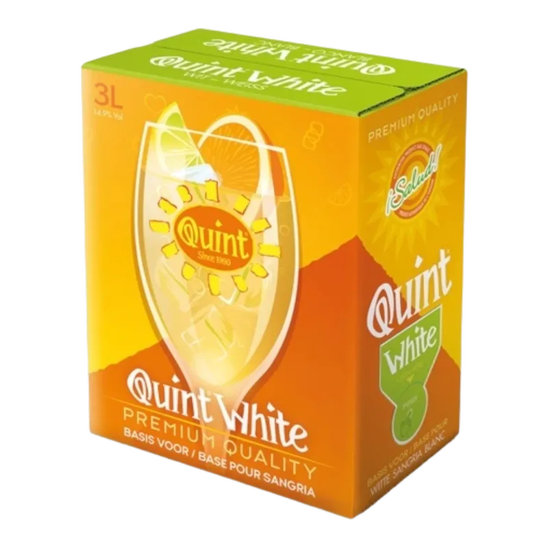 Quint sangria bib 3 liter Wit