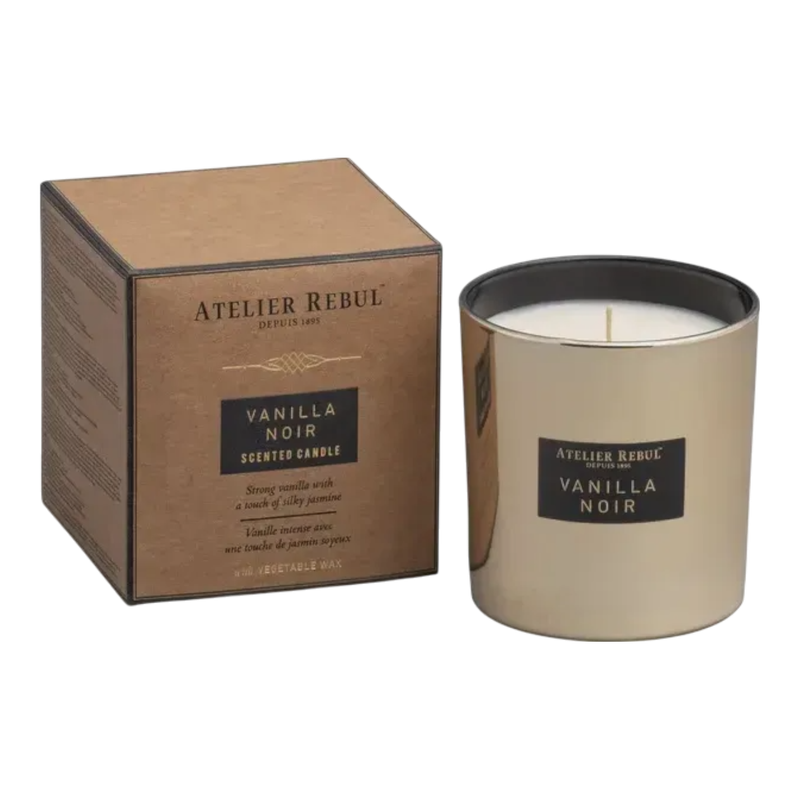 ATELIER REBUL VANILLA NOIR SCENTED CANDLE 210GR