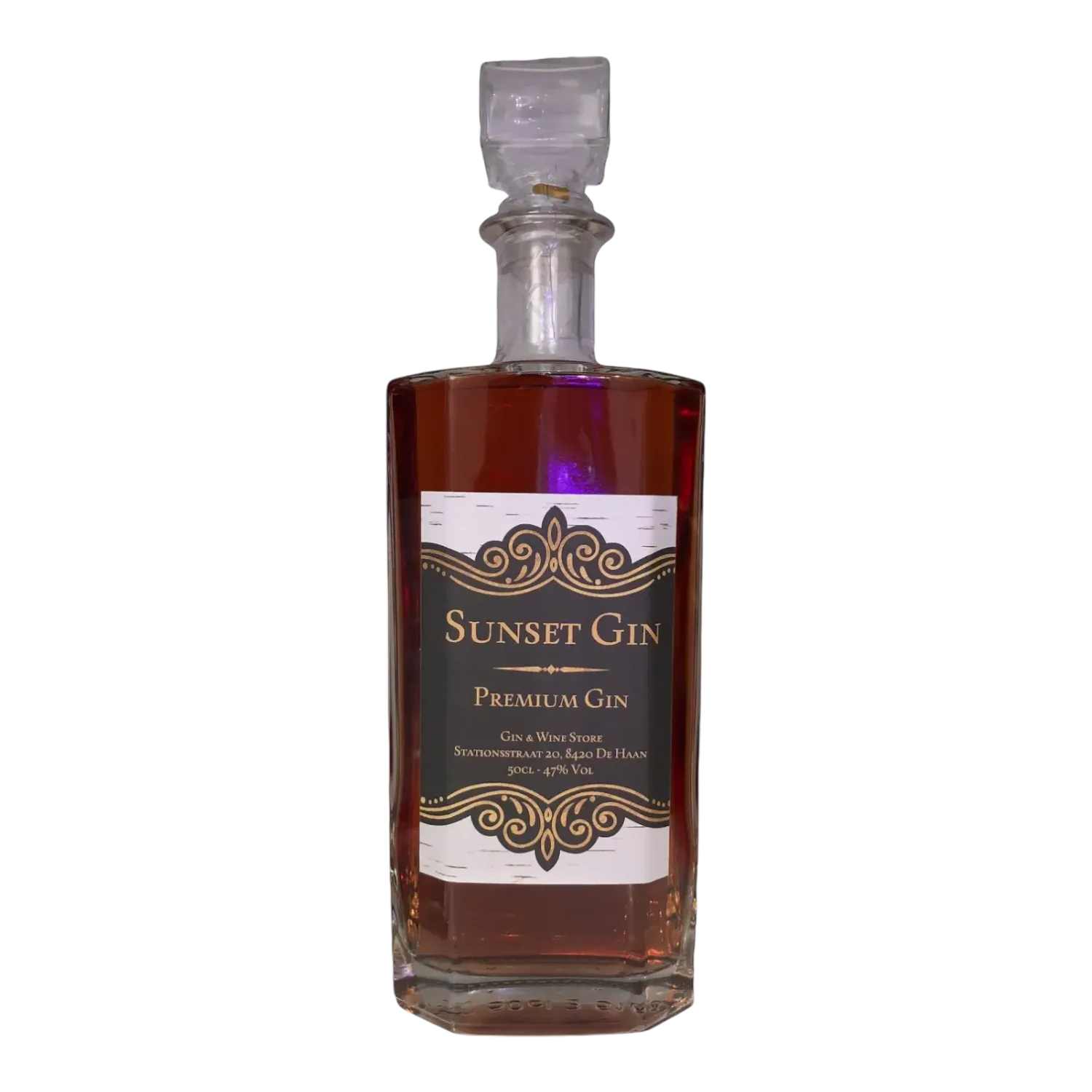 Sunset gin blackberry ( rood ) 47° - 0.5L