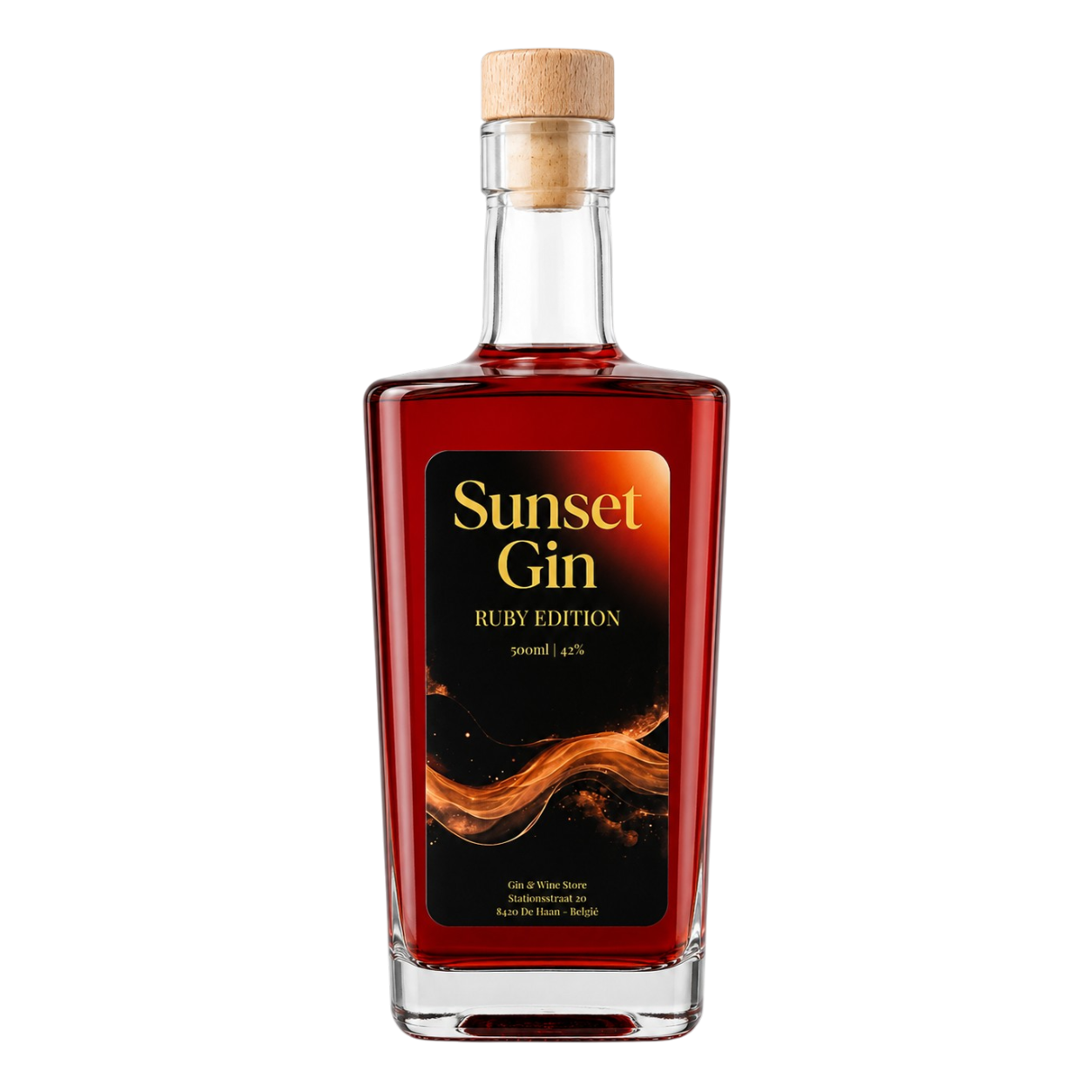 Sunset gin ruby edition ( rood ) 47° - 0.5L