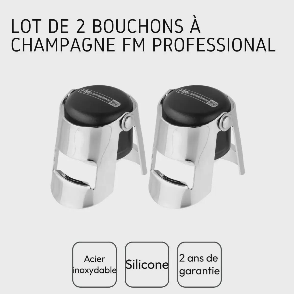 Set van 2 FM Professional champagnestoppers