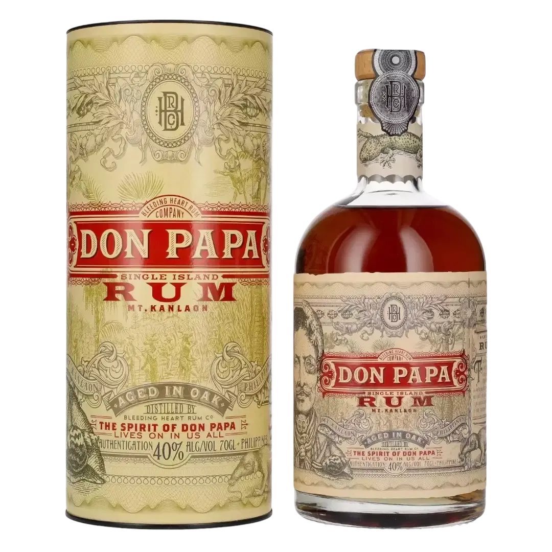 Don Papa 7Y met geschenkdoos 40° - 0,7L
