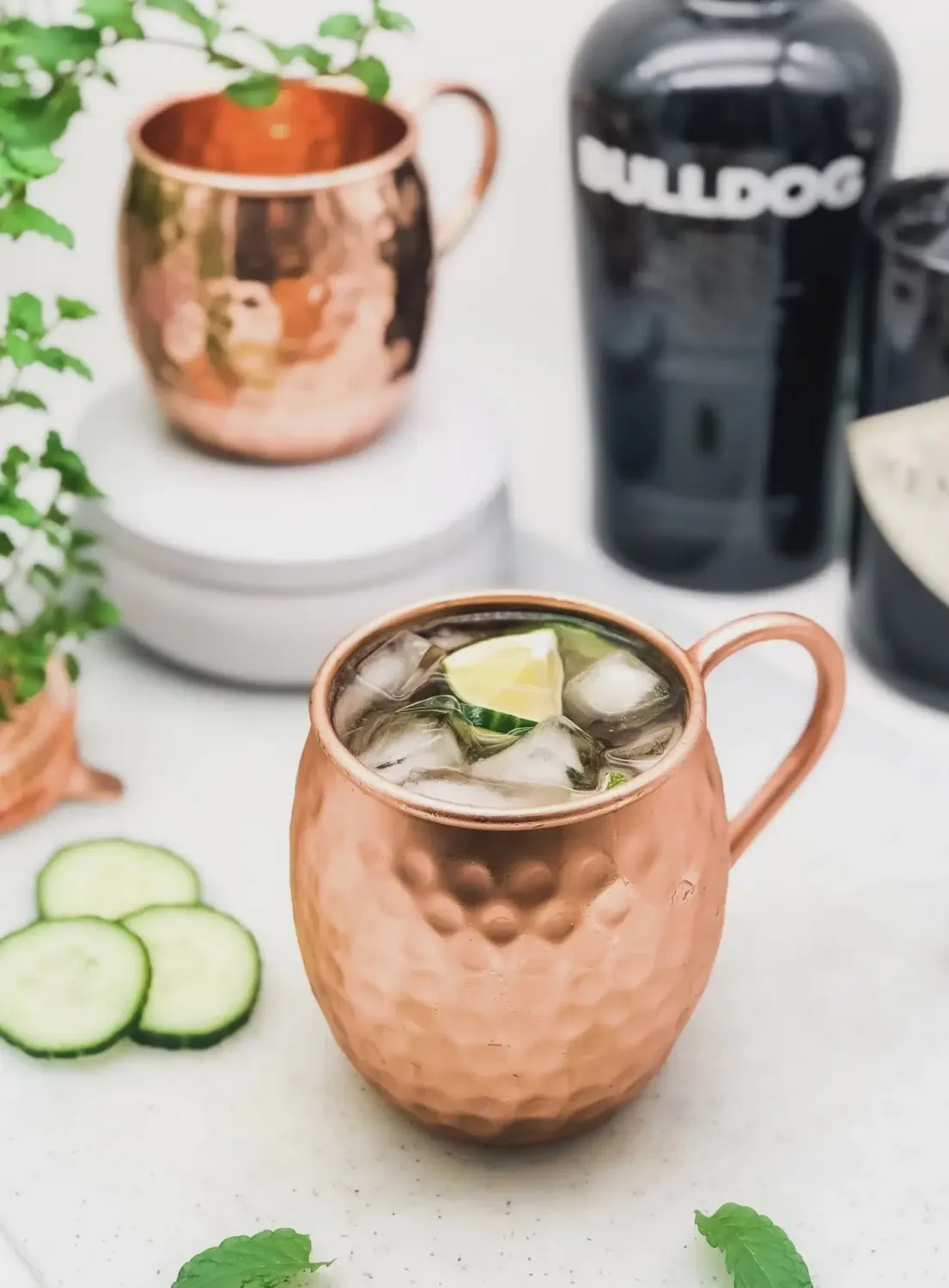 Líon - Moscow Mule Kupferbecher-Set 500ml I (4er-Set) + Zubehör