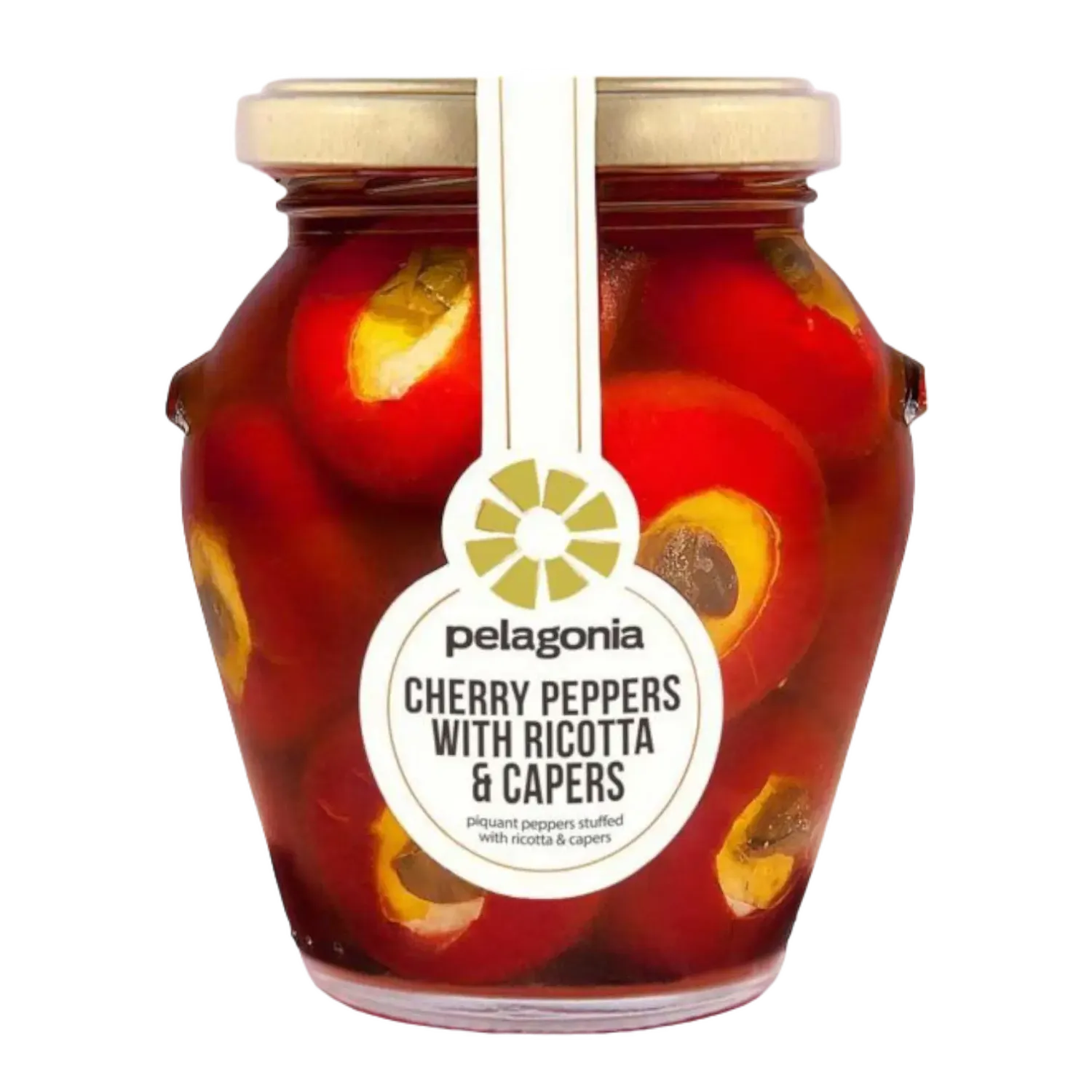 Pelagonia Cherry Peppers With Ricotta &amp; Capers 280g