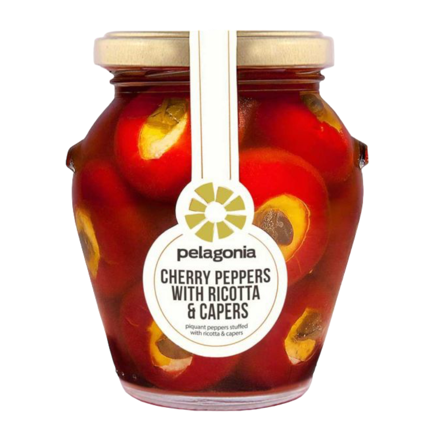 Pelagonia Cherry Peppers With Ricotta &amp; Capers 280g