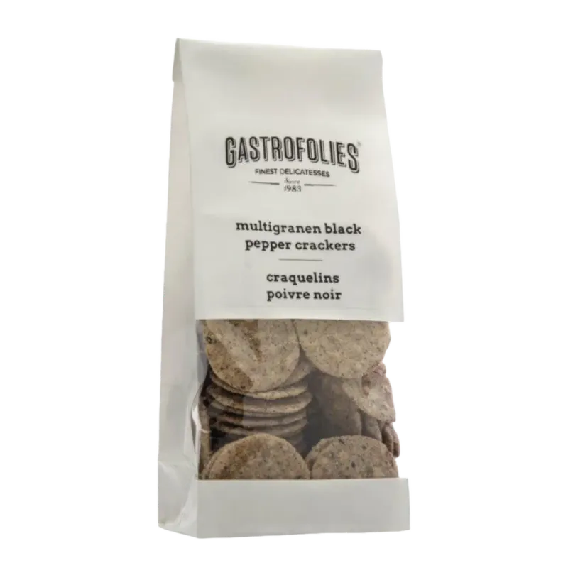 Gastrofolies Multigrain Black Pepper Crackers 60g