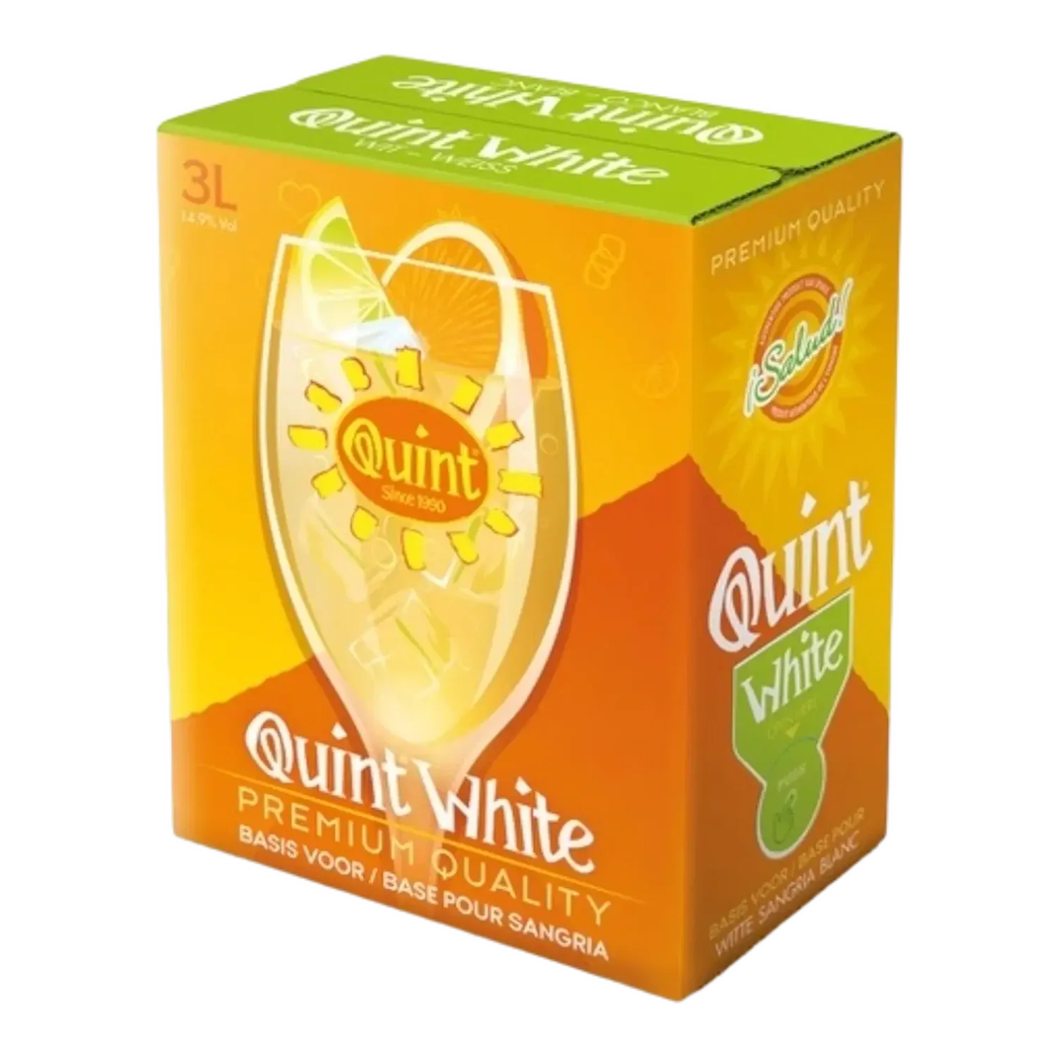 Quint sangria bib 3 liter Wit