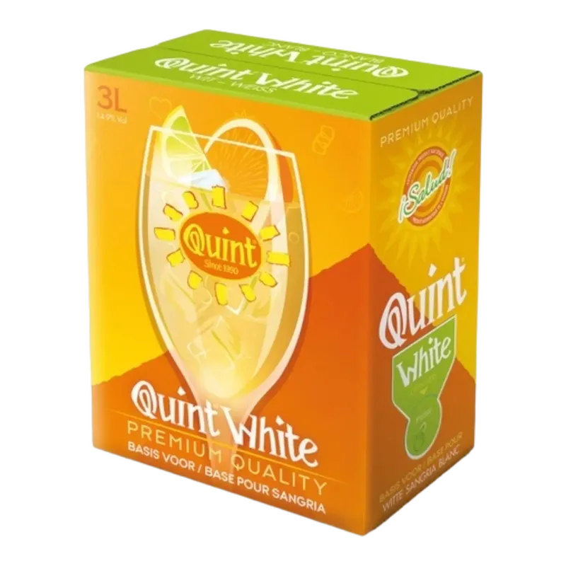 Quint sangria bib 3 liter Wit