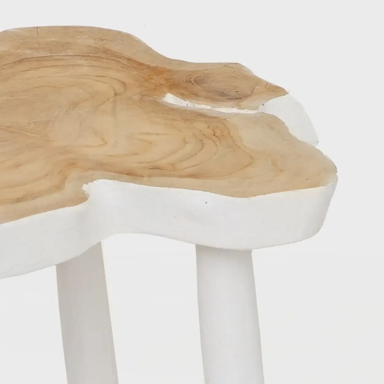 The Organic Side Table - Natural White