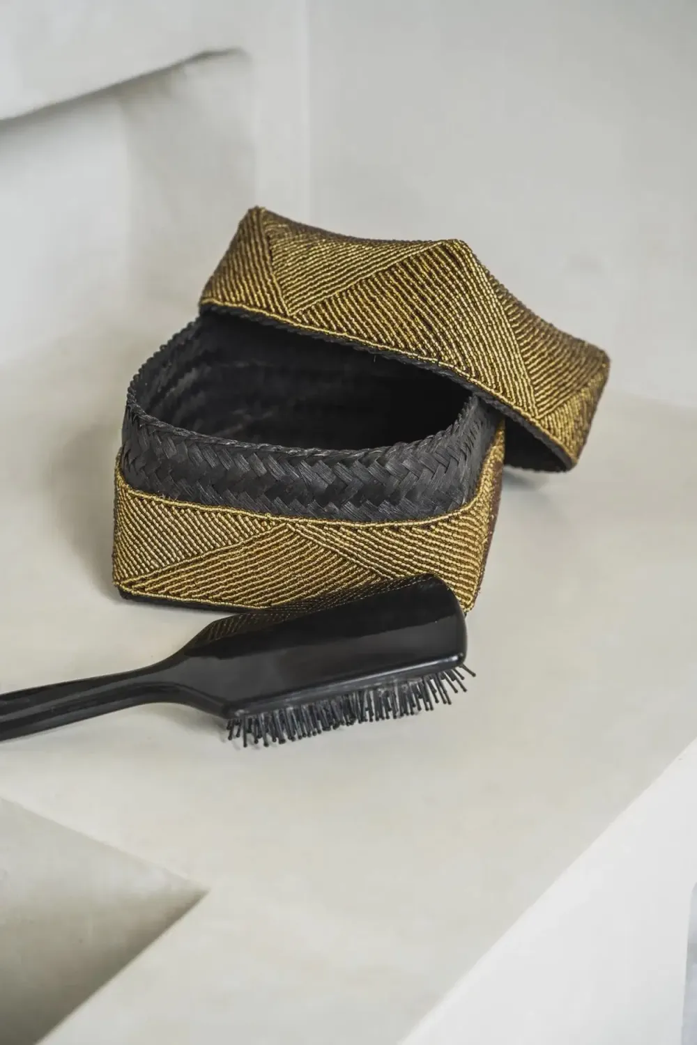 The Beaded Basket - Gold - SET3