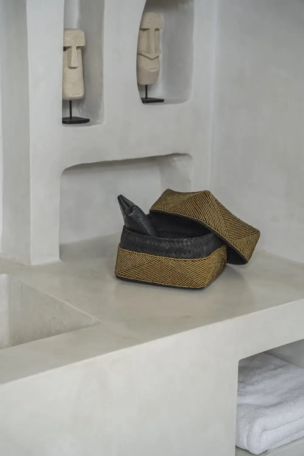 The Beaded Basket - Gold - SET3