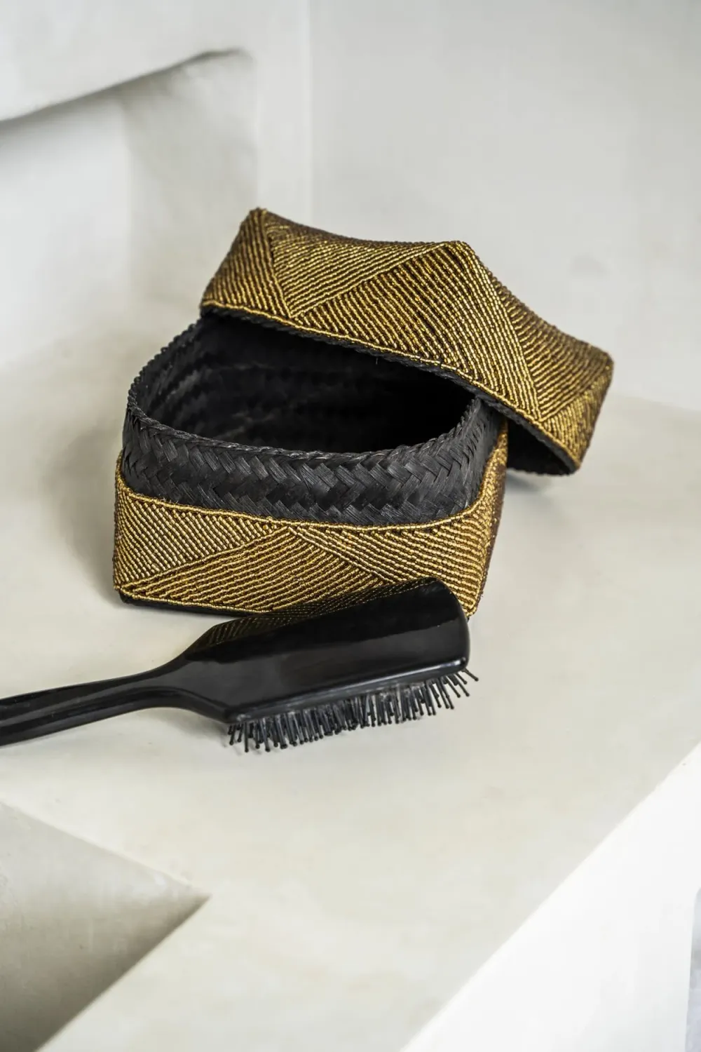 The Beaded Basket - Gold - SET3