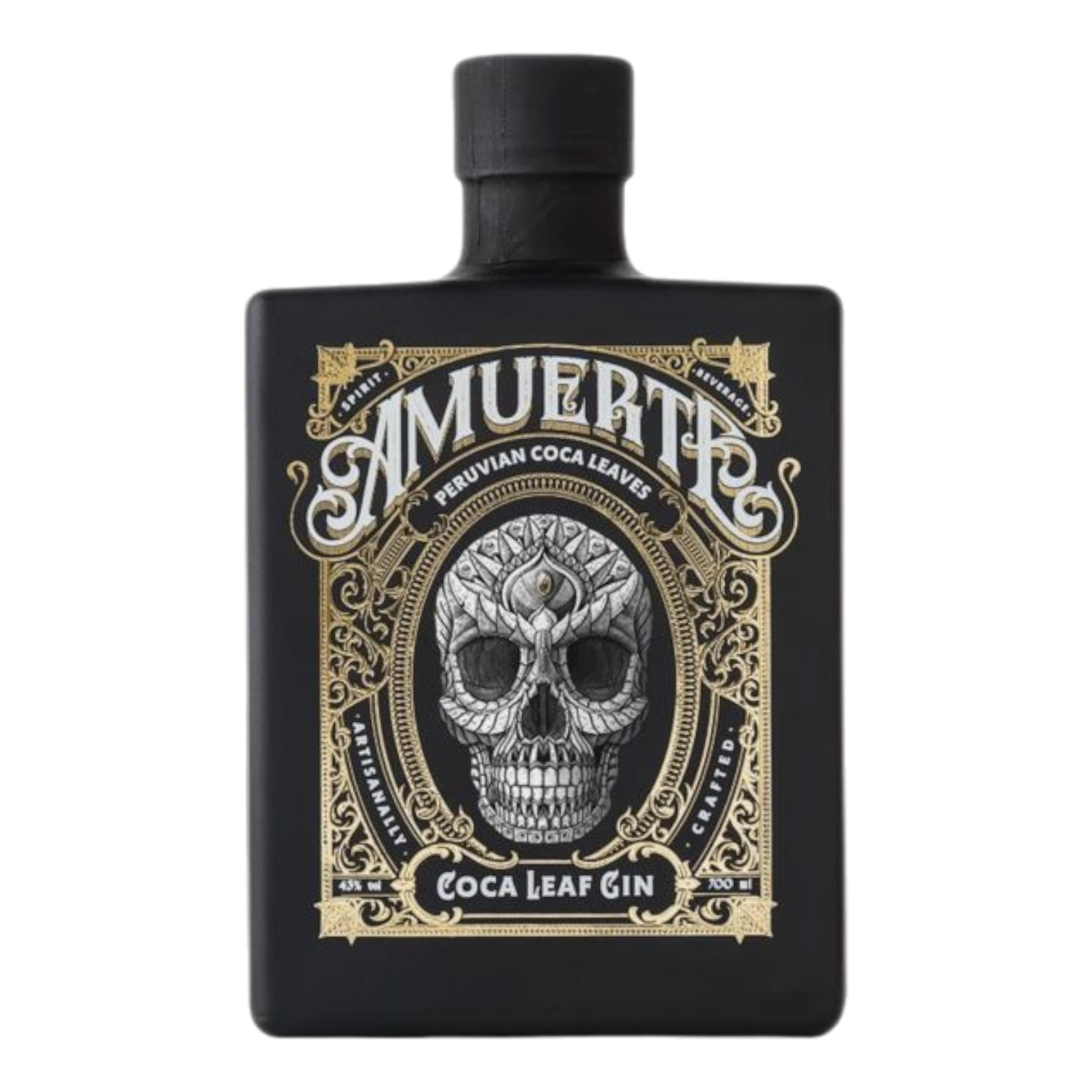 Amuerte cocoa leaf gin black edition 43° - 0.7L