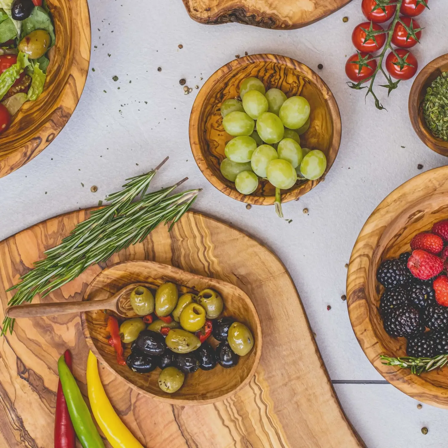 Jay Hill Serveerplank XL Tunea - Olijfhout - 55 - 64 cm