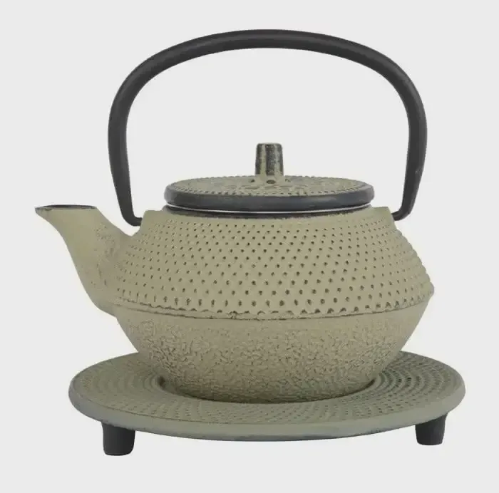 Arare theepot 0,35 ltr, grijsgroen