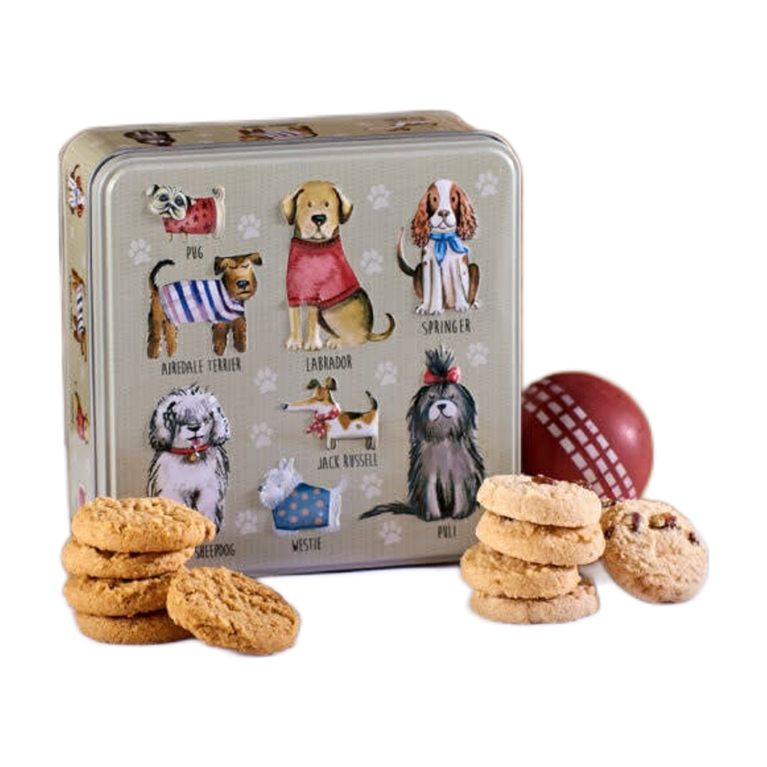 Grandma Wild's Embossed Tin Dog in Sweaters 160g