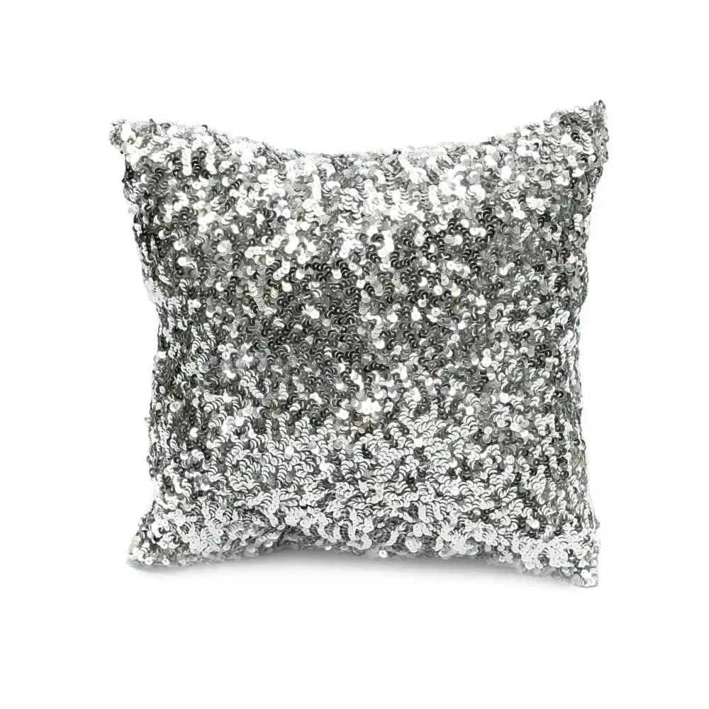 The Glitter Cushion Cover - Silver