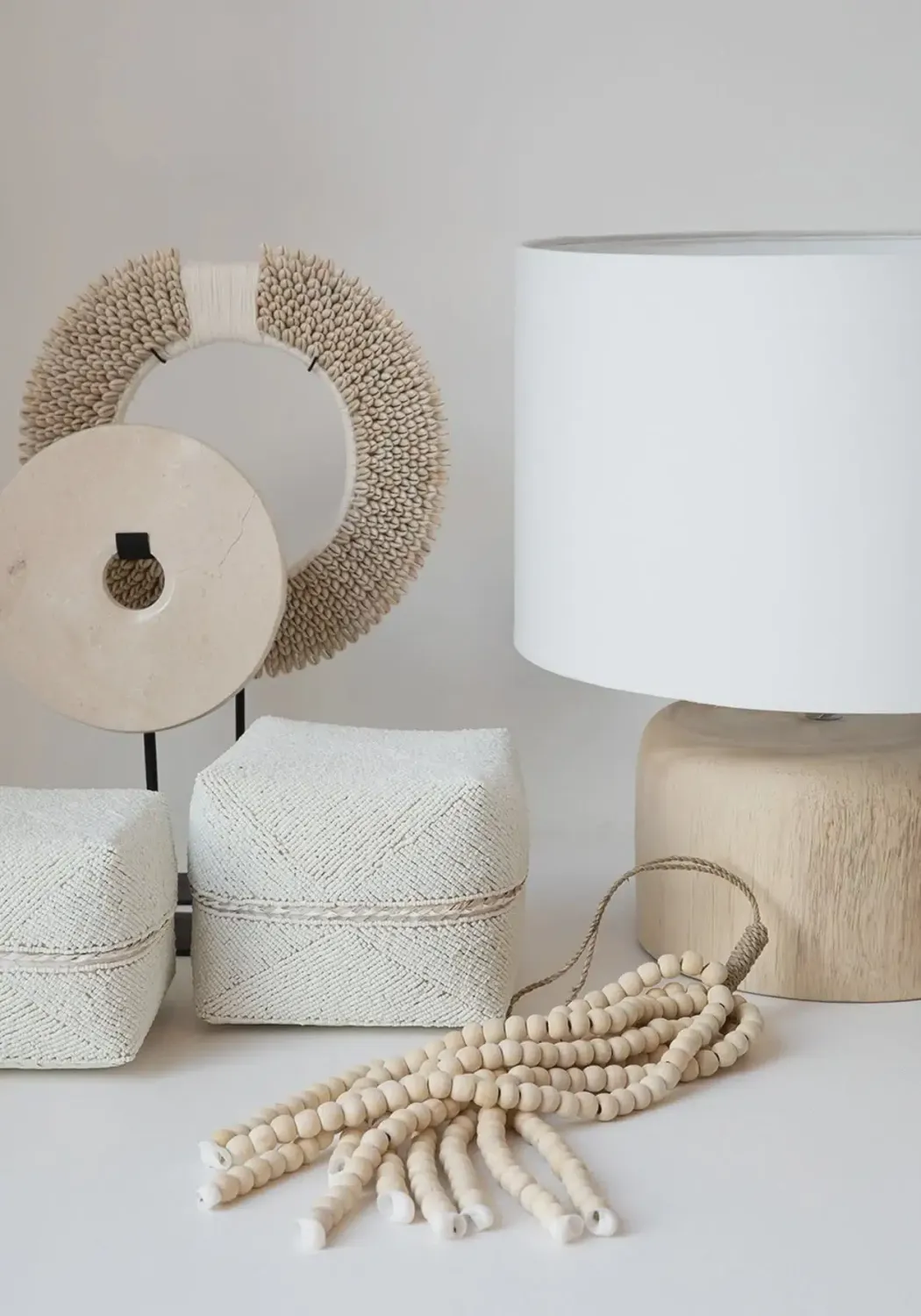 The Wooden Beads Tassel - Natural