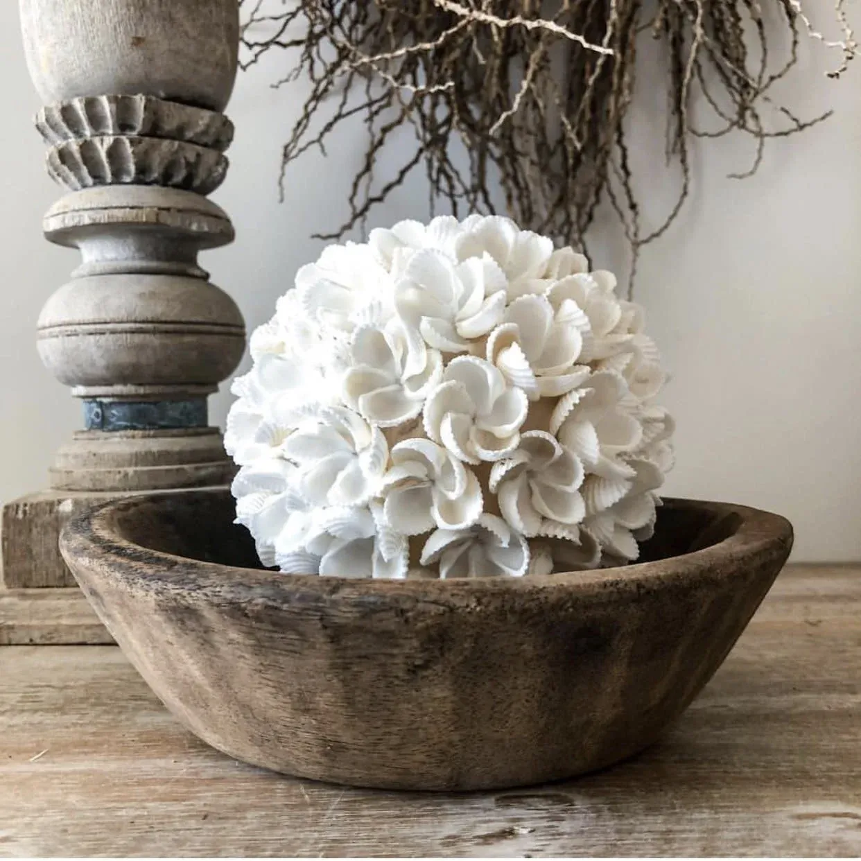 The Flower Shell Ball - White - L