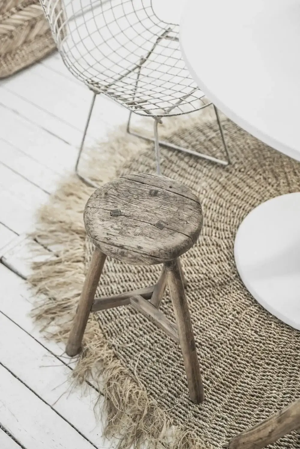 The Raffia Fringed Carpet - Natural - 150