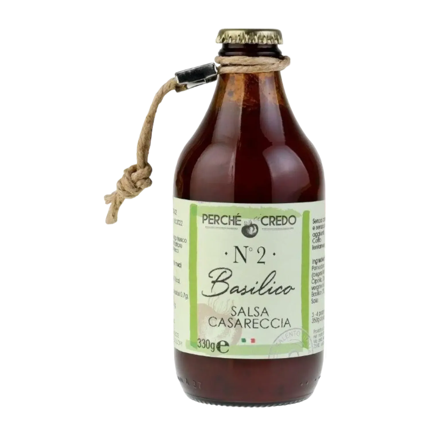 Perche Ci Credo tomatensaus N°2 basilico 330g
