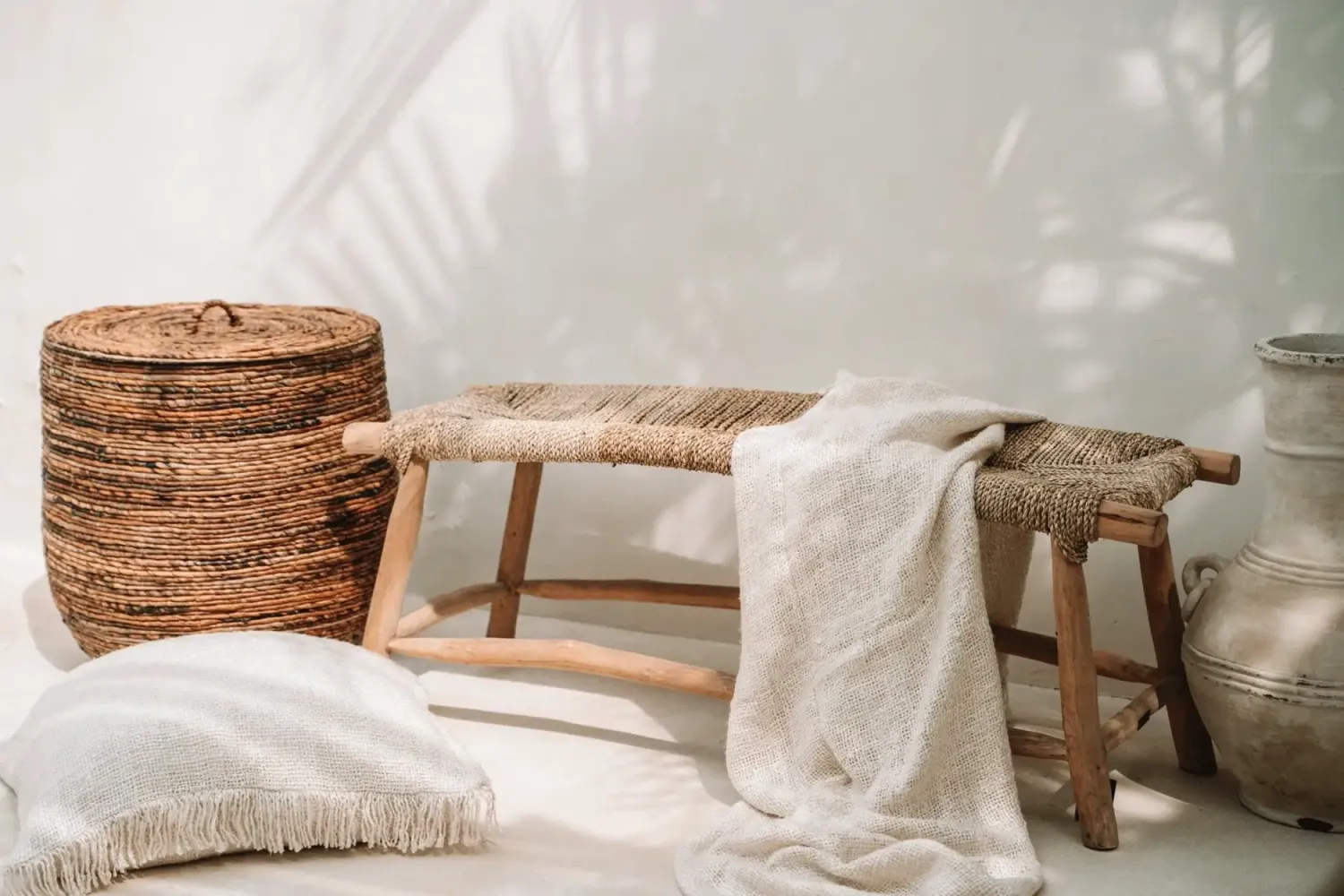 The Porto Seagrass Bench - Natural