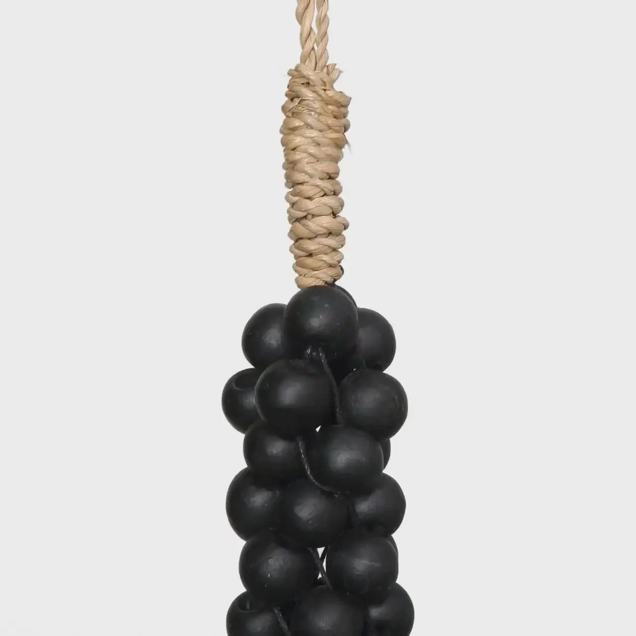 The Black Beads Cotton Tassel