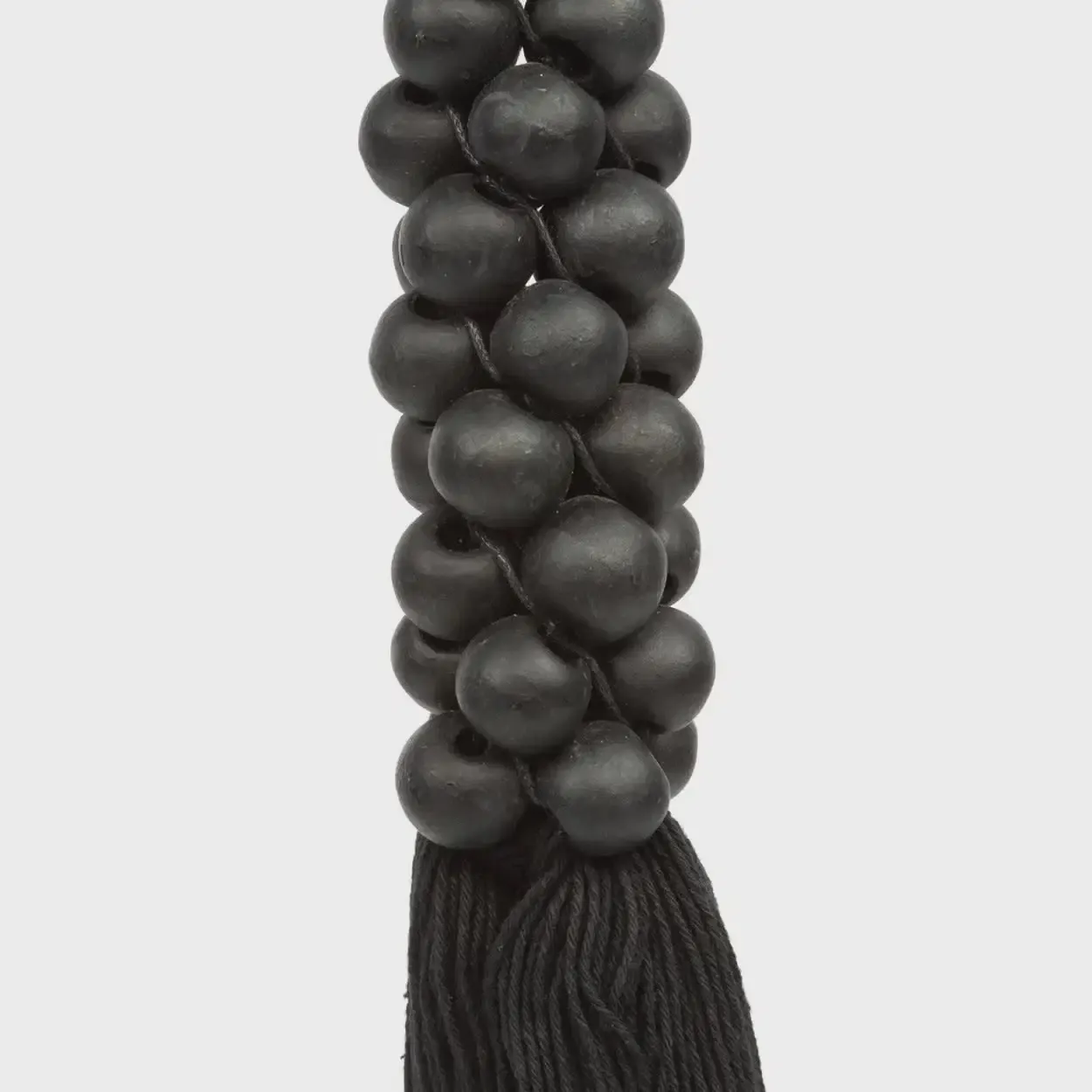 The Black Beads Cotton Tassel
