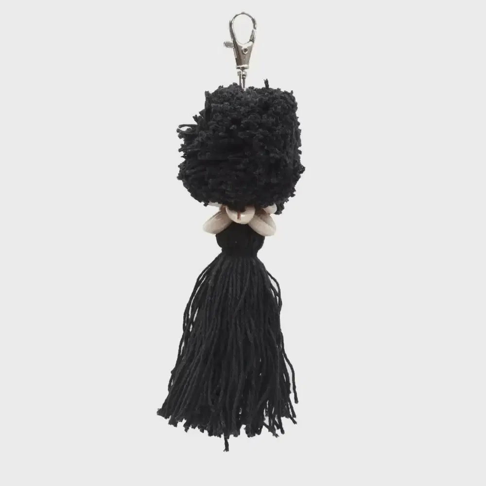 The Pompon Keychain - Black