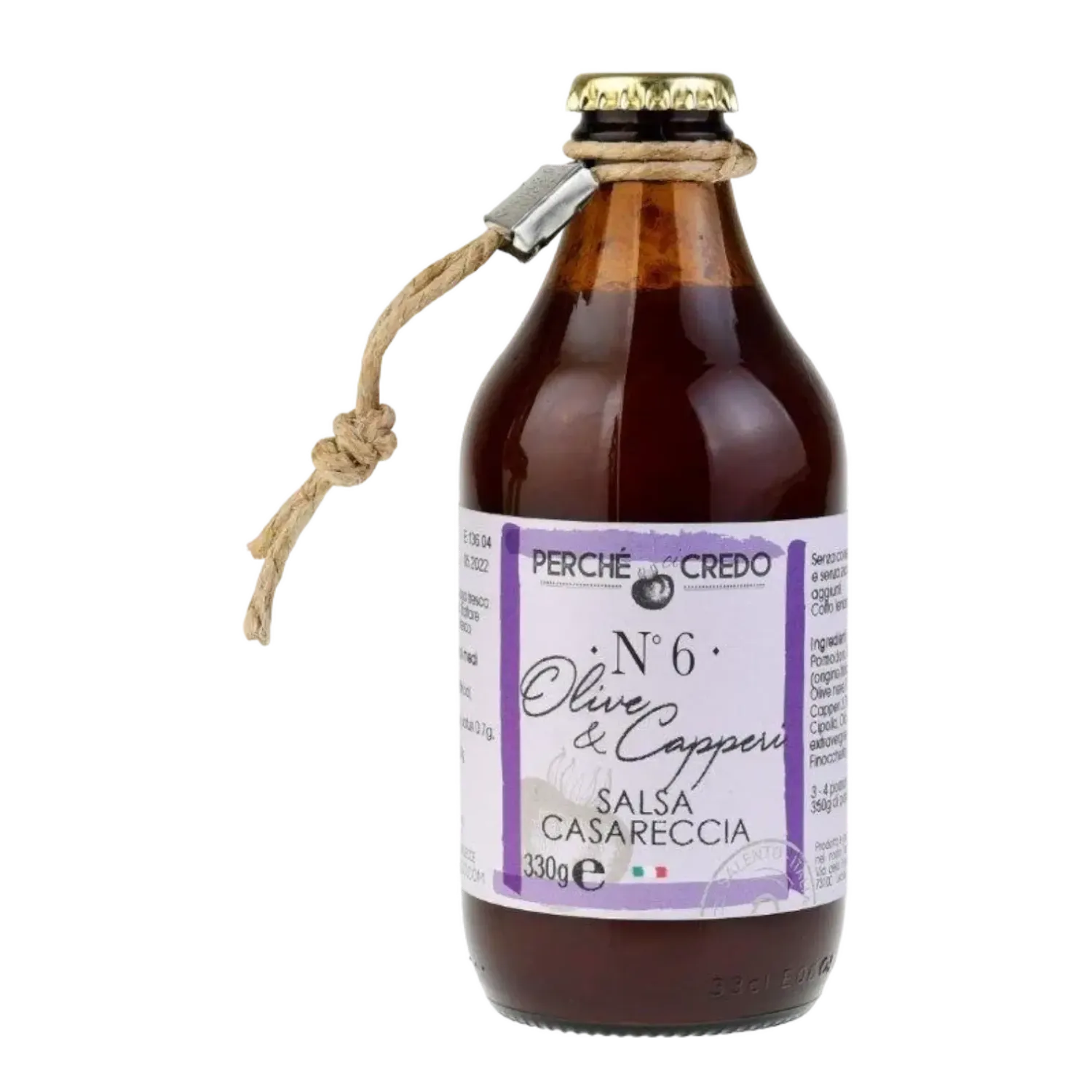 Perche Ci Credo tomatensaus N°6 olive &amp; capperi 330g