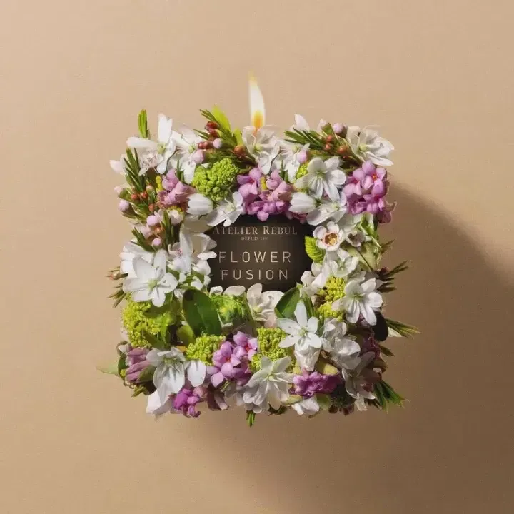 ATELIER REBUL FLOWER FUSION SCENTED CANDLE 210 GR NEW