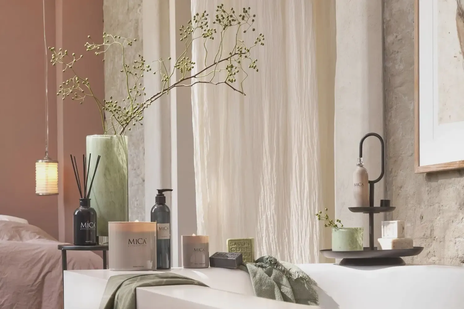 Rama Etagère 2-Laags - H36 x Ø28 cm - Metaal - Zwart