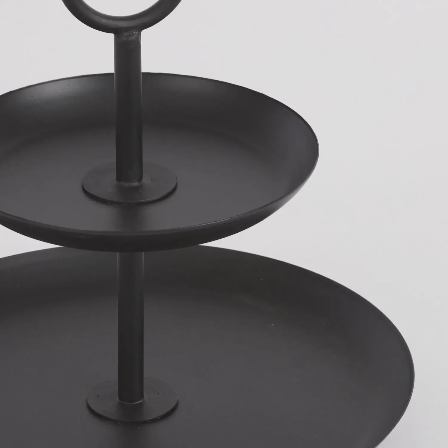 Rama Etagère 2-Laags - H36 x Ø28 cm - Metaal - Zwart